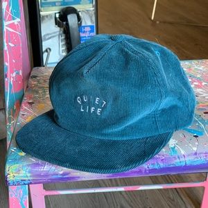 Quiet Life Blue Corduroy Flat Brimmed Hat